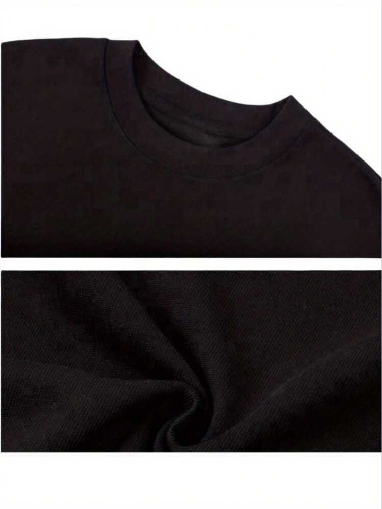 You Can Ingest A Bag Of Richards, Men's Crew Neck Sports T-Shirt, Casual And Comfortable T-Shirt, T-Shirts For Men's Daily Activities - 黑色 - 查看 3