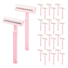 5/20pcs Women's Bikini Razor Bikini Trimmer, Small Disposable Travel Accessory, Underarm Hair Removal Body Grooming Makeup Tool - Various Styles - View 1