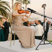 JOILCAN Tripod Microphone Stand With Phone Holder And 2 Mic Clips, Suitable For Singing Performance, Wedding Stage And Microphone Installation - View 10