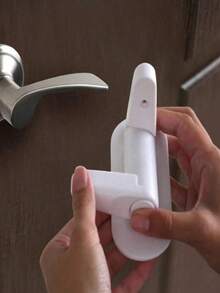 1 cái khóa an toàn chống va chạm, phiên bản nâng cấp, chống trộm và chống cạy, ngăn cửa bị mở, có thể dễ dàng lắp đặt không cần dụng cụ, đi kèm thiết bị bảo vệ, phù hợp trang trí nhà cửa, tiệc lễ hội và làm quà tặng cho phụ nữ - Nhiều màu - Xem 7