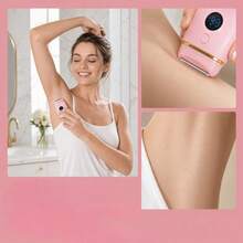 Body Hair Trimmer Bikini Hair Trimmer, Leg Hair Remover, Lcd Power Display Rechargeable Mini Hair Trimmer - Silver - View 2