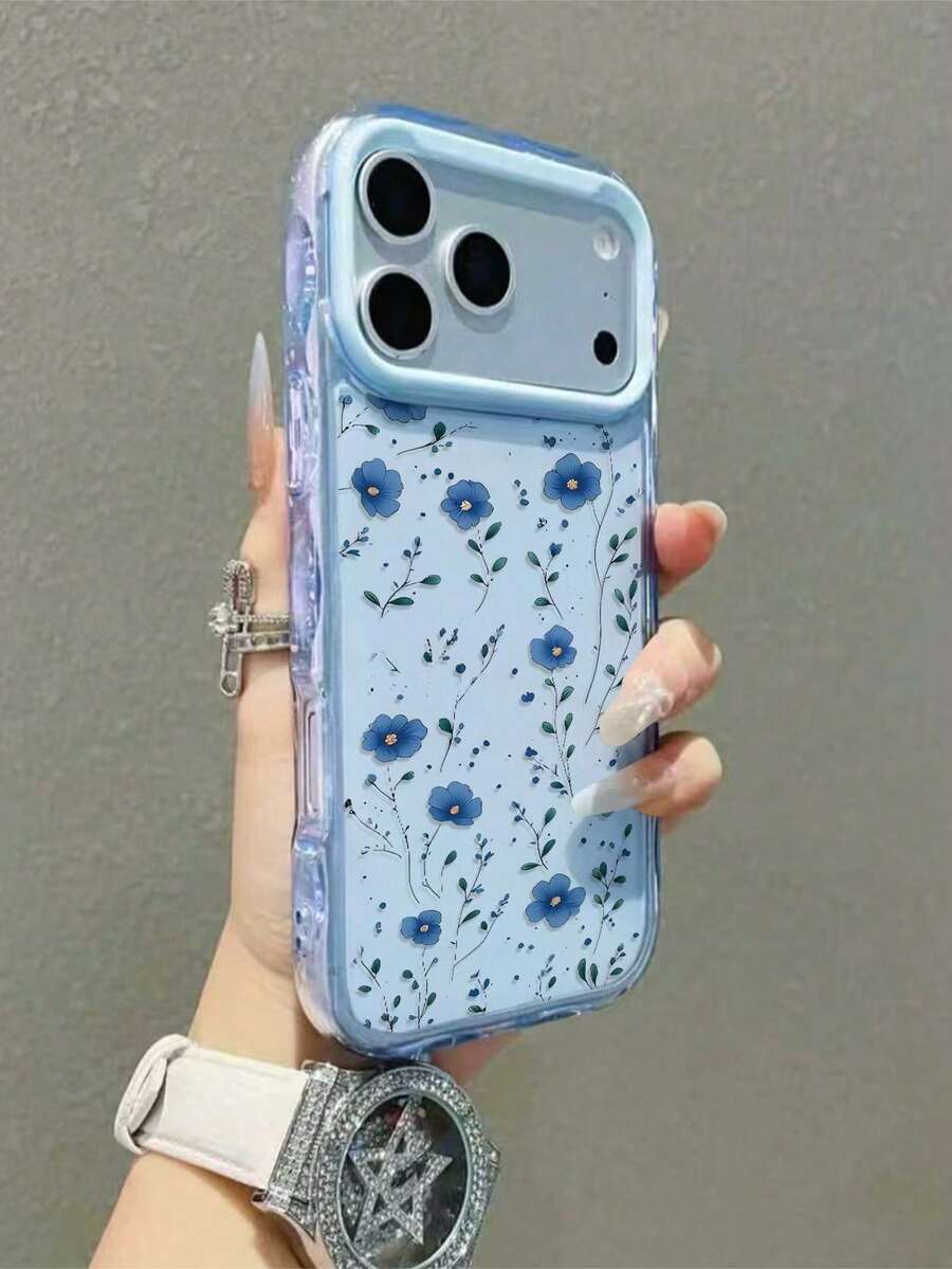 1 Fashionable Phone Case Does Not Include A Lanyard Or Stand, Petal Blue! Fresh Floral Transparent Blue Shell, High Transparency TPU, Light Blue Floral Bow Tie Phone Case Compatible With IPhone 16 15 14 13 12 Professional Max 11, Korean Cute Shockproof Phone Case, Light Blue Wave Embroidered Frame, Healing Light Blue Floral Case, Soft Girl Feeling Protective Phone Case Compatible With IPhone 17/17 Pro/17 Professional Max/17 Air Holiday Gift, Compatible With IPhone 17 Professional Max, Compatible With IPhone 13, Compatible With IPhone 15, Compatible With IPhone 16 Phone Case, Lightweight & Slim Floral Transparent Shell - Blue 16 - 查看 1