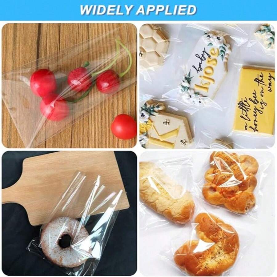 10-Pack Of Universal High-Transparency OPP Self-Adhesive Bags, Zipper Bags, Cute Self-Sealing Bags For Daily Use - Clear - View 1