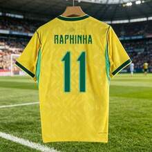 Brazil National Team 2026 Home Jersey – # 11 Raphinha – Moisture-Wicking, Lightweight, Stretchy, Casual Team Kit - Yellow - View 1