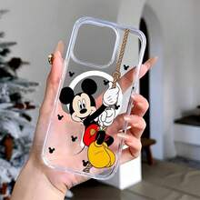Disney Disney. ‌   Mickey Mouse Patterned Phone Case Featuring Fun And Playful Designs. Compatible With 17, 16, 15, 14, 13, 12, And 11 Pro Models. Made Of Durable TPU Material With Shockproof Protection. A Perfect Gift For Family, Frids, Birthdays, Holidays, And Special Occasions Like Valtine's Day..Christmas Accessories. - thông thoáng - Xem 1