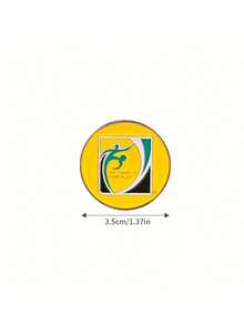 1pc Black & Yellow Double-Sided Colored Coin Toss Coin Flip For Football Training And Referee - Multicolor - View 3