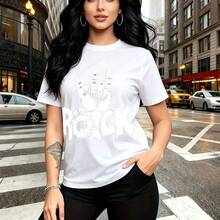 Camiseta de mujer con estampado floral vibrante y diseño de mariposas mexicanas - camiseta casual de cuello redondo, ajuste cómodo y suave, estilo bohemio y festivo - ideal para fiestas del Día de Muertos, reuniones familiares y regalo perfecto para - Blanco - Ver 7