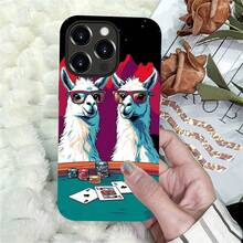 Case For IPhone 16 Pro, Colorful Pineapple Design, Liquid Silicone Case, Impact Resistant, Anti-Scratch, Shockproof - 羊駝撲克 - 查看 5
