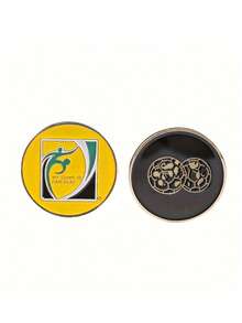 1pc Black & Yellow Double-Sided Colored Coin Toss Coin Flip For Football Training And Referee - Multicolor - View 6