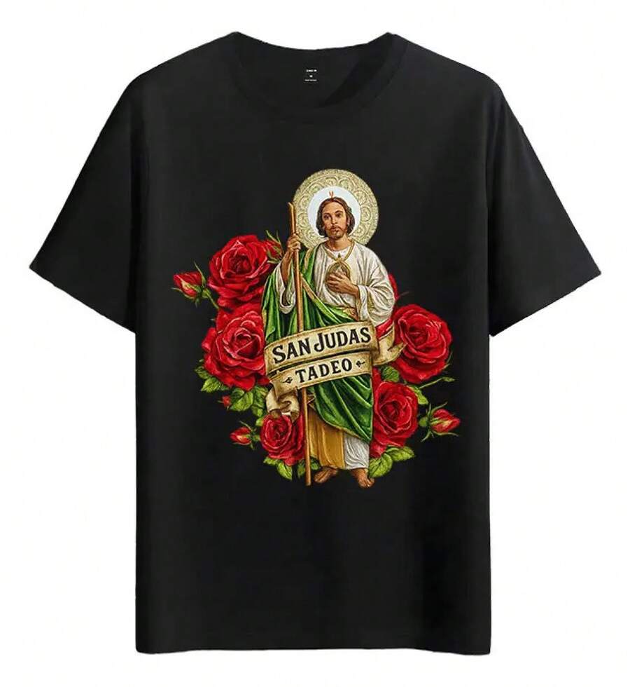 Tshirt Muscle Freaks Tadeo Estilo Rosas Rojas - Negro - Ver 1