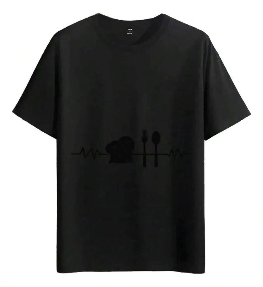 Muscle Freaks Chef Icon T-Shirt, Gourmet Kitchen Style - Black - View 1