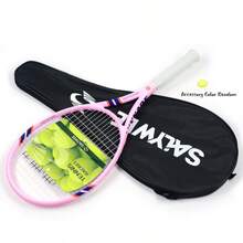 SALYWEE POWER100 Women Carbon Tennis Racket For Junior And Advanced Players, Light Weight Durable Tennis Racket, New Style Tennis Racquet For Indoor Outdoor Sports Games, Racket (Non-Slip Handle Grip Tape&Tennis Ball) With Bag - Multicolor - View 15