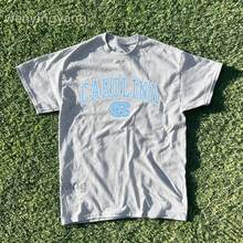 Summer New Printed Short Sleeve Tops, Vintage Gators Shirt, Carolina Team Shirt, Sports Teams Collection, Team Pattern Series Tops, Gift For Fans-L91 - 灰色3 - 查看 12