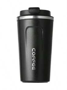 Thermal Mug With Lid And LED Temperature Display, 510 Ml, For Hot And Cold Drinks - 黑色 - 查看 1