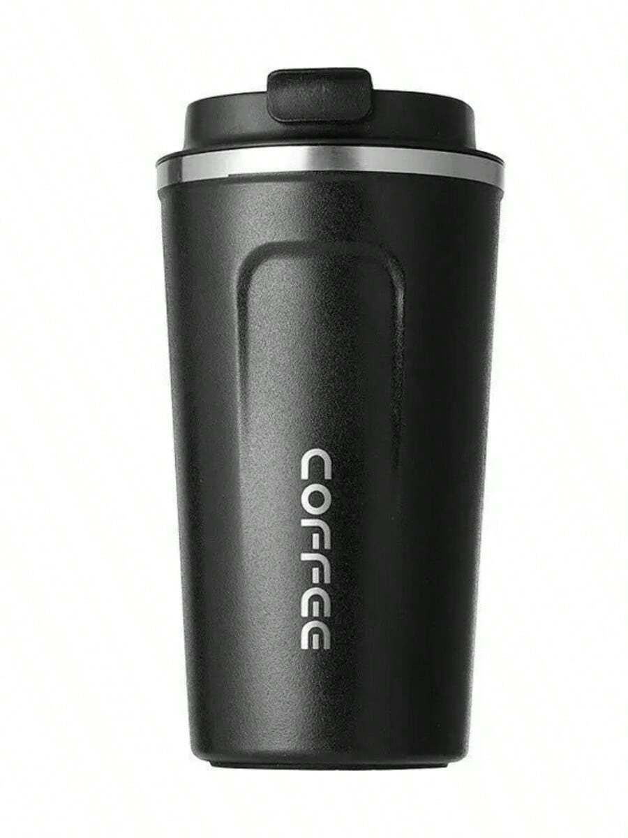 Thermal Mug With Lid And LED Temperature Display, 510 Ml, For Hot And Cold Drinks - 黑色 - 查看 1