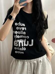 Women T-Shirts - Black - View 3