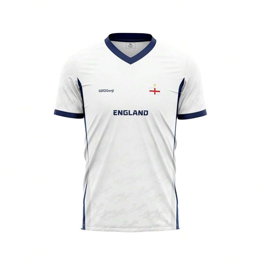 2026 USA-Canadian Cup National Team JerseysGenZGenji England Football/Soccer Jersey | National Team Supporter's Edition 2026 (Home And Away) - 風格 - 查看 1