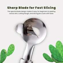 3/2/1 Piece Cactus Peeler Set - Stainless Steel Fruit And Vegetable Peeler, Digging Spoon, And Seed Remover - Easy To Use Kitchen Gadgets For Home And Restaurant # Potato Peeler, Pelador De Papas, Vegetable Peeler - Silver - View 4