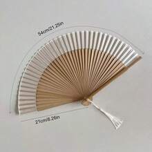 1 Piece Folding Fan, Chinese/Japanese Style Ladies' Gift, Decorative Elegant Fan, High-Quality Bamboo, Home, Dance, Party, Wedding,Summer,Holiday - Multicolor - View 16