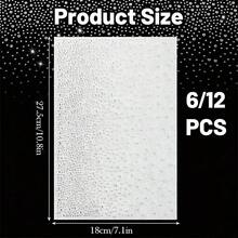 4/6/12pcs Gradient Polka Dot Gold Hot-Pressed Rhinestone Starry Sky Crystal Heat Transfer Sticker, Shiny Heat-Sealed Rhinestone Decorative Sticker, Size: 24*15cm - Fashionable - View 2