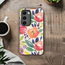 Floral Mix Seeds Mobile Phone Case For Apple 17, 16, 15, 14. MagSafe Option - 白色 - 查看 3