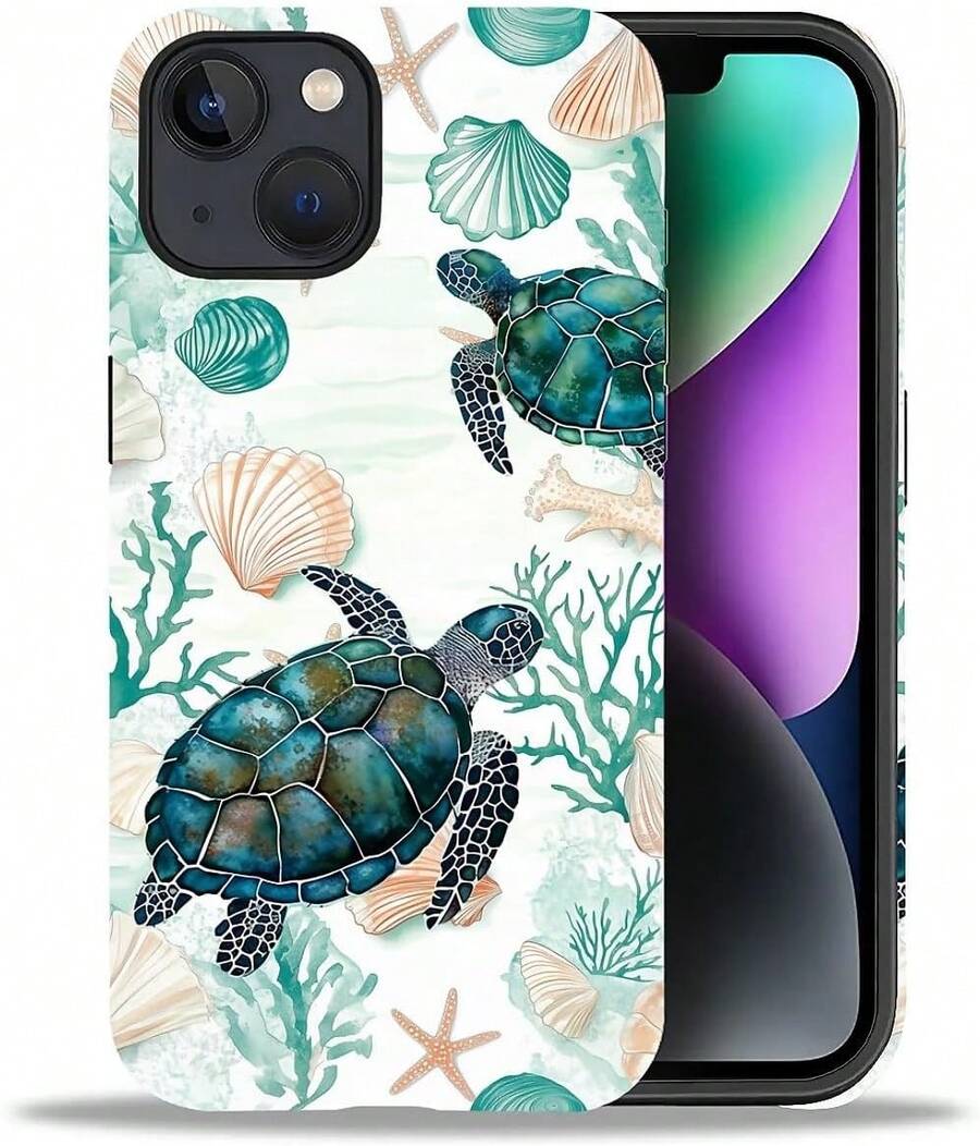 Case For IPhone 16 Pro, Colorful Pineapple Design, Liquid Silicone Case, Impact Resistant, Anti-Scratch, Shockproof - 海龜海星殼 - 查看 1