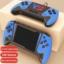 YIYI 500-In-1 經典復古手持遊戲機,便攜式 3.5 吋 HD 大螢幕遊戲機,1020mAh 可充電電池,支持 1/2 人遊戲與電視連接,適合作為聖誕節、生日和節日禮物送給男士和女士 - 1 件 - 查看 12