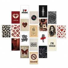20pcs Vintage Style Wall Decor Set, Suitable For Bedroom And Living Room Wall Decoration, Includes Vintage Style Small Posters, Postcards And More - A - View 1