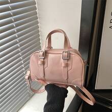 Bolso de Cuero Genuino para Mujer, Elegante Bolso de Mano y de Hombro para Oficina, Citas y Fiestas. - Negro - Ver 10