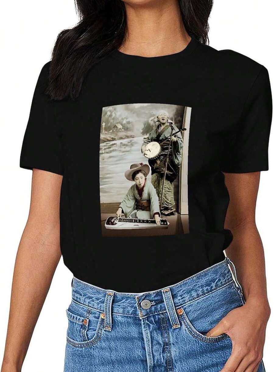 Women T-Shirts - Black - View 1