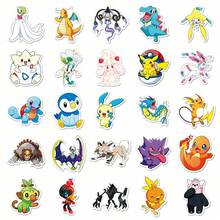 50PCS MINISO Pokémon Sticker Set, Colorful Cartoon Design, High-Quality Material, DIY Planner, Scrapbook, Notebook And Phone Decoration,Creative Arts & Crafts Accessories - White - View 6
