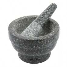 Moździerz, kamień zestaw 2 elementy, ø12x8cm Kinghoff - Gris foncé - Voir 2