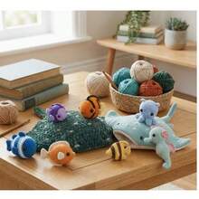 Crochet Ocean Animal Pattern Instruction Book, Beginner-Friendly Handmade Knitting Illustrated Guide, Ocean Animal Crochet Pattern Book, Tutorial Handbook - A - View 6