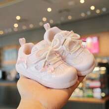 1 Pair Fashionable Baby Sports Shoes, Soft & Breathable Fabric, Lightweight Cushioning & Non-Slip Sole, Caring For Baby's Little Feet. Multiple Colors Available, Suitable For Running & Jumping, Must-Have For Cute Babies! - Pink - View 10
