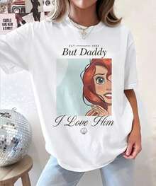 Mais papa, j'aime son t-shirt, t-shirt de voyage en famille Disney, Magic Kingdom, t-shirt, t-shirt Ariel, t-shirt princesse Disney, t-shirt Disney - Blanc - Voir 1