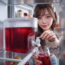 Dispensador de Bebidas para Refrigerador con Llave Contenedor de 3.5 L para Fiesta Hogar y Uso Diario - Blanco - Ver 7