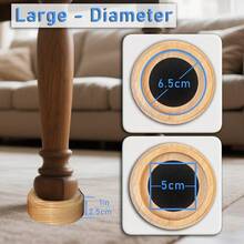 1 Inch Heavy Duty Bed Risers, Bed Lifts, Furniture Risers, Great For Under Bed Storage, Bed, Table, And Chair Lifts, Adds 1" Height To Heavy Furniture Or Beds (Set Of 4) - Default - View 3