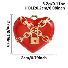2pcs Rose Red Pearlescent Light Pink Oil Drip Sacred Heart Pendant Jewelry Making Charms 304 Stainless Steel Heart Pendant Sun Chain Flame Heart Pendant Suitable For Necklace Bracelet Earrings Bag Chain Decoration Personalized Vintage Fashion Accessories Enamel Sacred Heart Pendant Handmade DIY Gift Men Women Accessories Jewelry Supplies - Love Heart - View 29