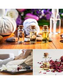 20/30個 1盎司透明玻璃瓶 附軟木塞 DIY手工玻璃管 適用於調味料容器、漂流願望瓶、植物標本瓶、粉末瓶、糖果瓶、園藝裝飾、婚禮裝飾、居家吊飾、節日禮物 - 彩色 - 查看 6