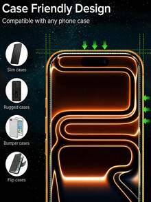 4pcs Full Screen HD Tempered Glass Screen Protector, Scratch Resistant & Shockproof, Compatible With IPhone 15/11/12/13/14/16/17 Pro Max Plus - Clear - View 6