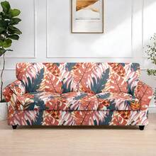 1pc Printed Elastic 5-Piece Chair Cover, Single Seat Dust-Proof Sofa Cover For Living Room And Bedroom, All Seasons, Removable And Washable - Multicolor - View 20