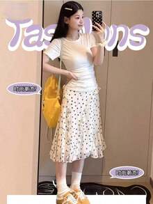 Women Skirts - Apricot - View 6