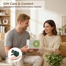 Vielspu Shoulder And Neck Massager With Heat, 4D Deep Tissue Massage With Finger Pressure For Back, Neck & Shoulder, Portable Compact Design To Relieve Muscle Fatigue And Stiffness, Green - View 8