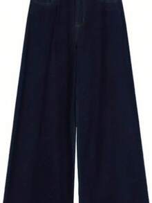Women Pants - Navy Blue - View 5