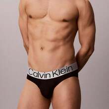 Calvin Klein Calvinklein Microfiber Stretch Steel Hip Brief Underwear  Men  Briefs NP2952O - 黑色 - 查看 6