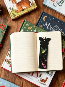56pcs Cute Animal Shaped Scratch Bookmarks, Butterfly And Animal Face Scratch Bookmark Set (Includes Ribbon And Scratch Pen), Rainbow Effect, Back To School, Classroom Rewards And Reading Incentives, Suitable For Birthday Party Gifts And School Project DIY Crafts (Random Style Delivery) - Butterfly Animal Bookmarks - View 5