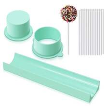Round Reusable Cake Pop Mold, Durable 3D Printed Professional Lollipop Mold For Home Baking - Multicolor - View 4