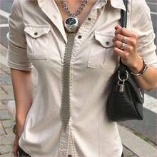 Women Blouses & Shirts - Dark Green - View 2