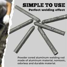 Welding Rod Powder-Cored Aluminum Electrode 30pc Without Welding Powder Tool Accessories Stainless Steel Electrode Copper-Aluminum Flux Core For Professionals And DIYers - 30pc - View 4