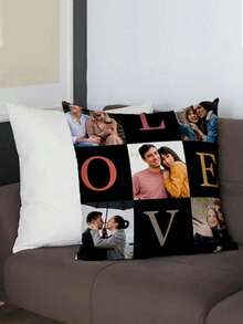 1 buah Sarung Bantal Cetak Foto dan Nama yang Dapat Disesuaikan, Sarung Bantal Foto Personalisasi Satu Sisi, Cocok untuk Hari Ibu/Hari Ayah/Hari Thanksgiving/Hari Guru, Buat Sarung Bantal Foto Eksklusif Unik Anda, Hadiah Sempurna untuk Keluarga, Teman, dan Diri Sendiri - MultiWarna - View 4